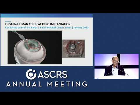 Dr. Gilad Litvin, presented the innovation&development process of the CorNeat KPro at the 2021 ASCRS - video from CorNeat Vision