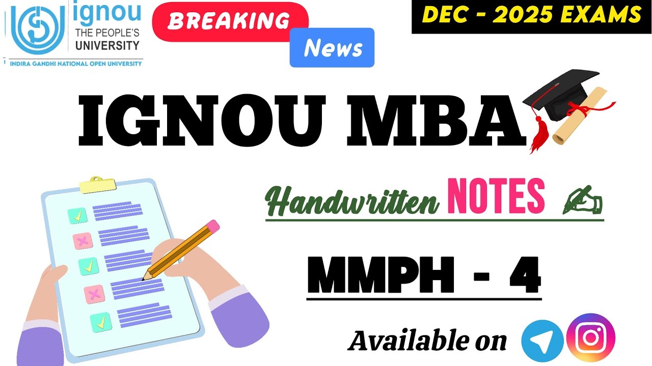 MMPH -04 IGNOU MBA Handwritten Notes | Easy & Simple Language | Full Syllabus Explained | Gyan Gate