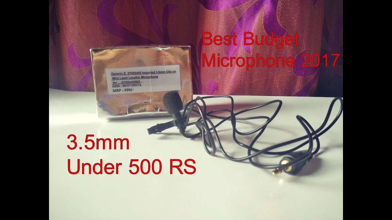 Best Budget Mini Lapel Microphone Under 500 RS 2017 India ! Generic E