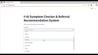 Ai Powered Symptom Checker And Referral Recommendation System