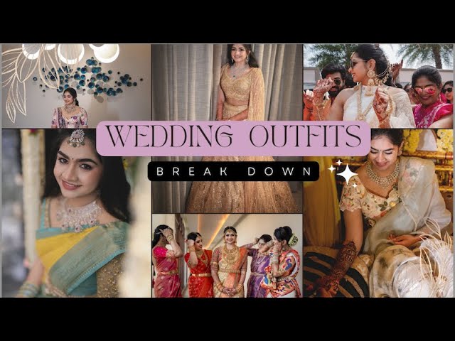 WEDDING OUTFITS BREAKDOWN | WEDDING Q+A PT 1 class=