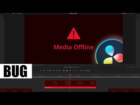 Media Offline bug in DaVinci Resolve. CONTEXT