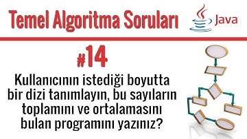 Soru 14 - Dinamik dizi oluşturmak ve toplam ve ortalamasını bulmak