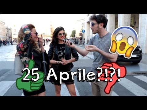 INTERVISTE BASTARDE! Che cosa si festeggia il 25 APRILE??