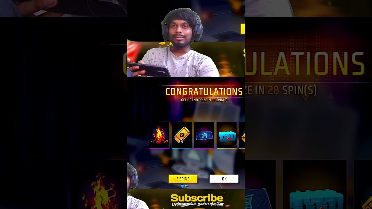 Free Fire Evo vault Spin Tamil | One Spin Trick 🤣🤣 