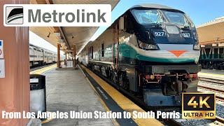 Riding Metrolink’s 91/Perris Valley Line from Los Angeles Union Station to South Perris..