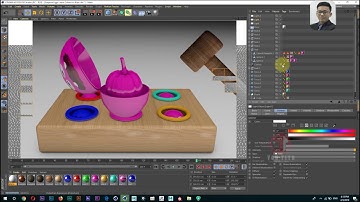 Cinema 4D Tutorial : How to Create Video learning colors _Part-3