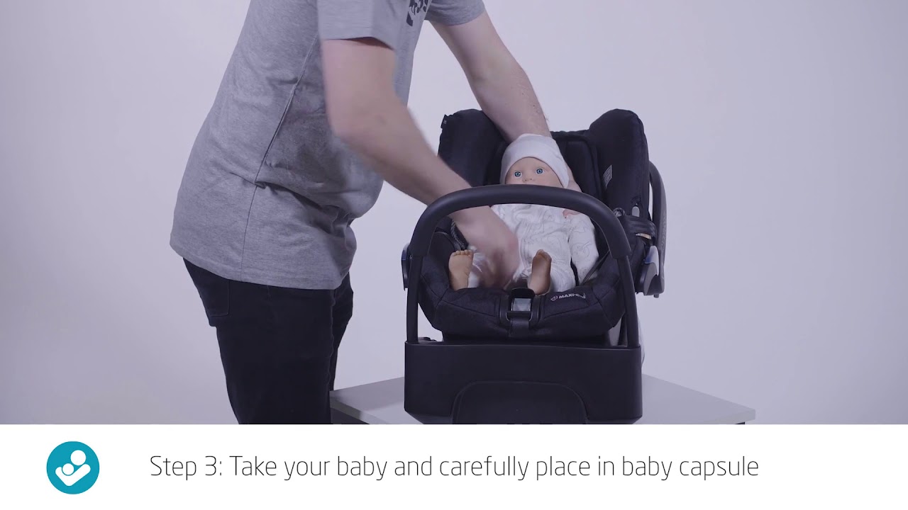 pint Verstelbaar Fobie How to Put Baby in the Maxi Cosi Citi Baby Capsule - Tiny Tots Baby Store -  YouTube