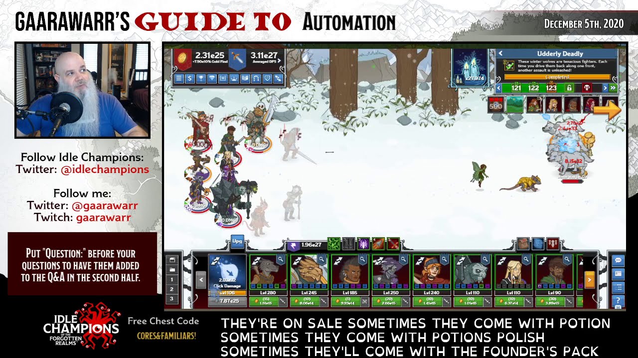 Gaarawarr's Guide to Automation | Idle Champions | D&D