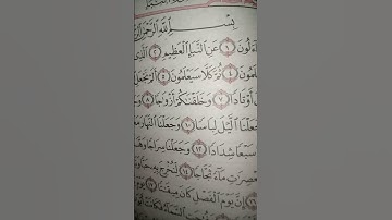 سورة عم..#سورةـالنبا(عم يتساءلون عن النبأ العظيم...)عم يتساءلون