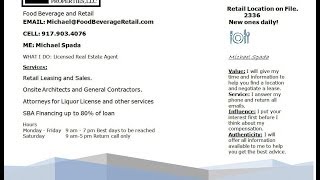 Restaurant For Sale New York City