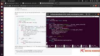 ROS Tutorial #13 ROS Noetic Writing a Simple Publisher and Subscriber Python screenshot 5