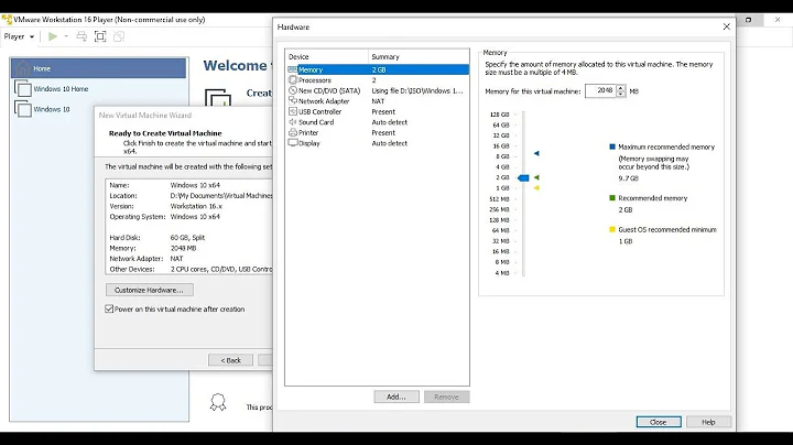 Create a Virtual Machine From an ISO Image File in VMware Player