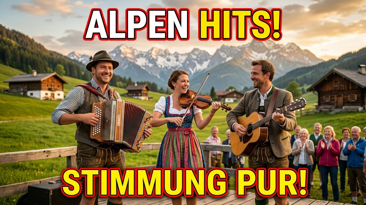 🎶 120 Minuten Fröhliche Volksmusik – Die Schönsten Alpenlieder über Heimat, Liebe und Berge 🏔️