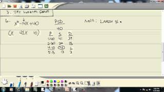 College Algebra - Factoring Review