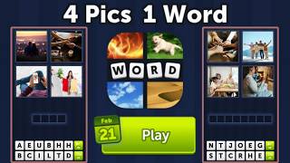 4 Pics 1 Word Daily Puzzle Answers February 21, 2026