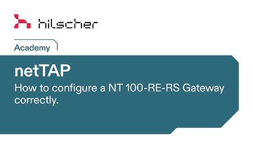 Gateway configuration – Hilscher NT 100-RE-RS