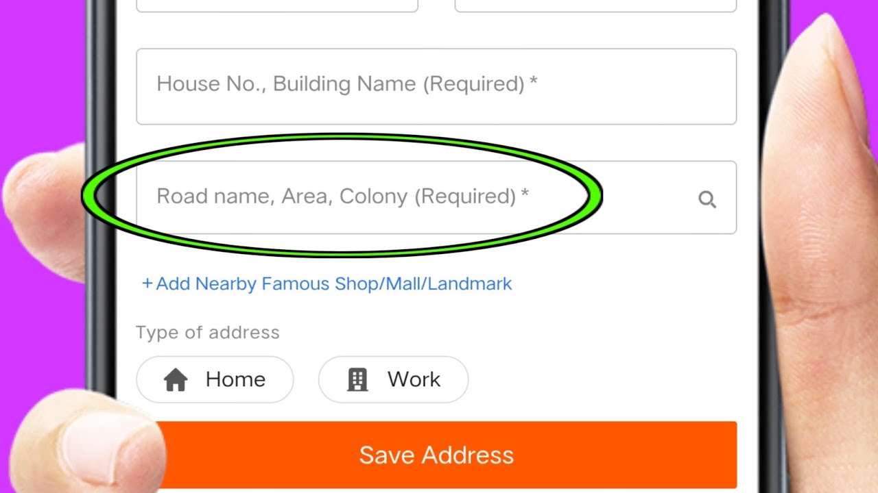 Road name area colony ka matlab kya hota hai