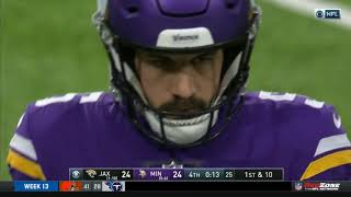 Dan Bailey Misses Game Winning Field Goal | Jaguars vs. Vikings | NFL