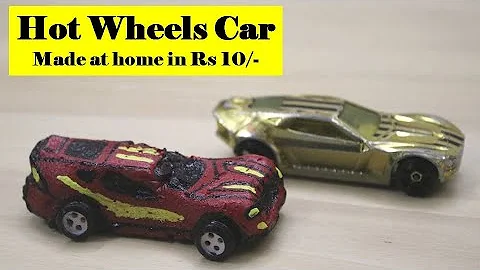Make your own Hot Wheels Car at Home in Rs 10 | Custom Hot Wheels Car Made with Hot Glue Gun | DIY