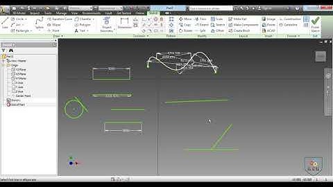 Autodesk Inventor for Beginner -Tutorial 03 - Geometric Constraints Commands