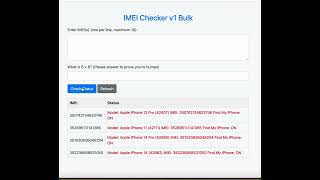 Selling source code for FMI ON/OFF icloud Checker status and model By IMEI