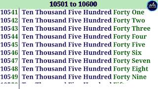 10501 to 10600 numbers name//10501 to 10600 tak ginti sikhen// Sankhya gyan