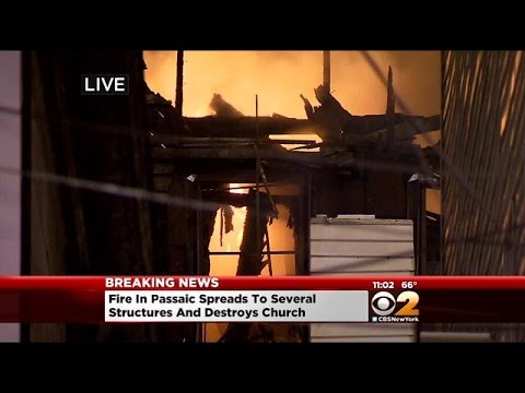 Firefighters Battling Fire Involving At Least 5 Structures In Passaic