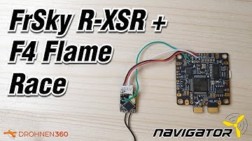Howto connect RX FrSky R-XSR with FC Flight Controller F4 Flame Race