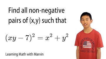 Find all non-negative pairs of (x,y) such that■(&(xy-7)^2=x^2+y^2 )