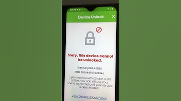 Cricket Device Unlock