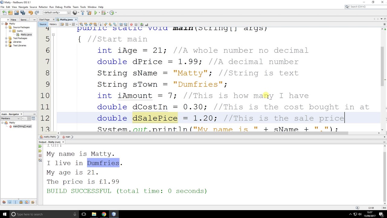 JAVA 007 Arithmetic multiplication to the screen - YouTube