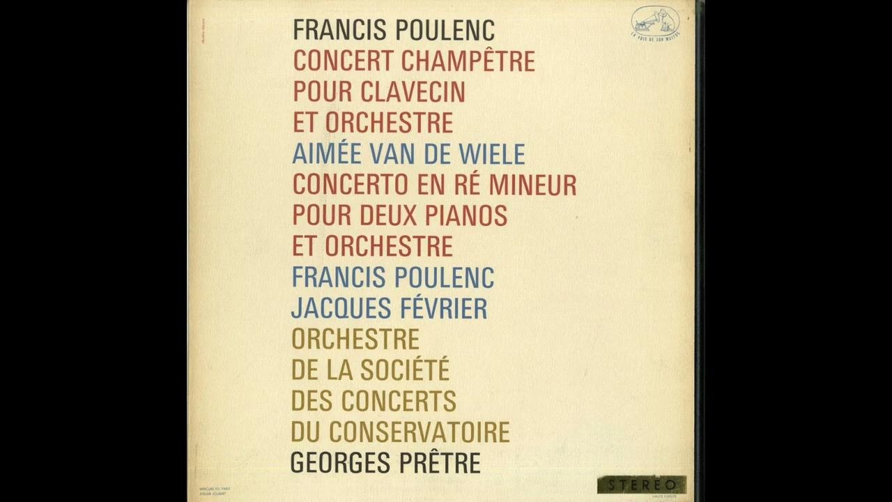 Silent Tone Record/プーランク2台のピアノと管弦楽のための協奏曲，クラヴサンと管弦楽のための田園の奏楽/プーランク,フェヴ