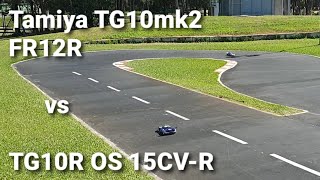 Tamiya TG10R vs TG10mk2, OS 15CV-R vs FR12R @ Bayside RC club