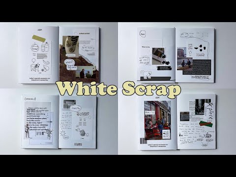 Capa de 💛오랜만에 A5 스크랩 하기💛 / White 다꾸 / 감성 / ASMR / A5