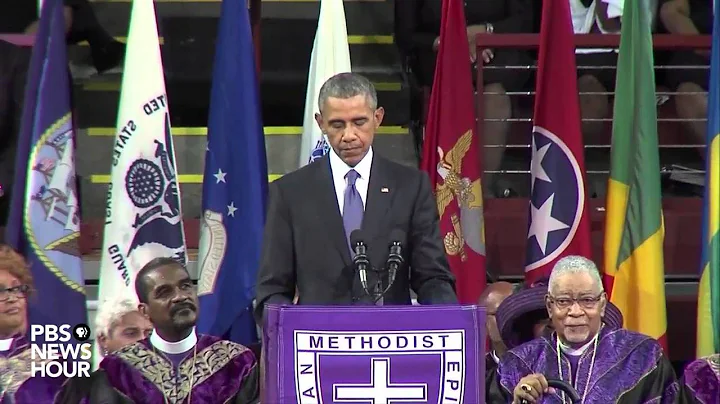 Watch President Obama deliver eulogy at Rev. Pinck...