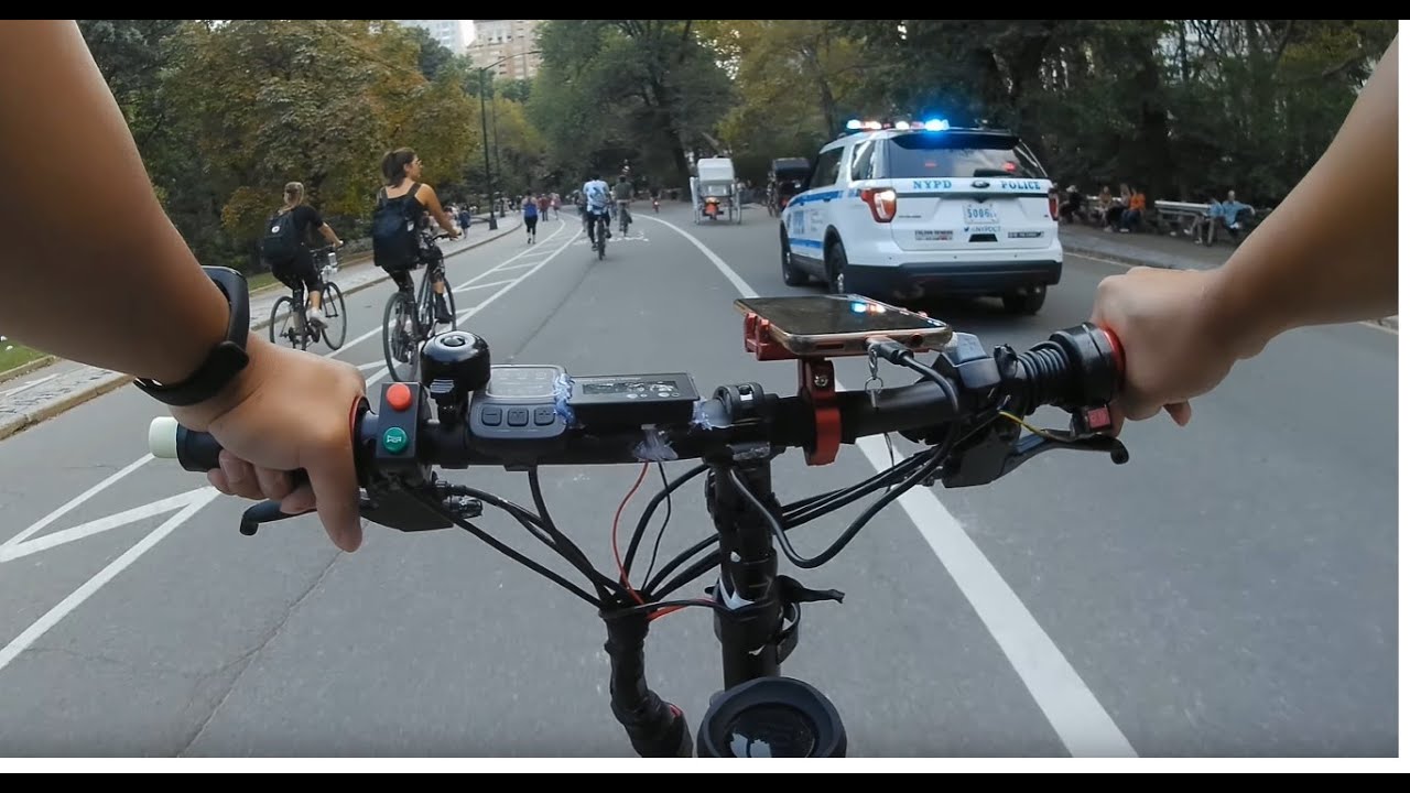 Ebike around Central Park Loop YouTube