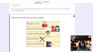 Using Google Forms for Daily 5 Profile