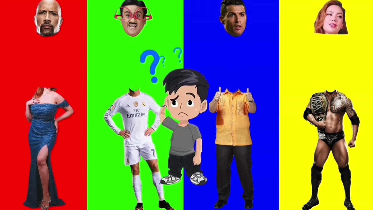 Wrong Head Puzzle Some Characters Funny Puzzle Wrong Heads