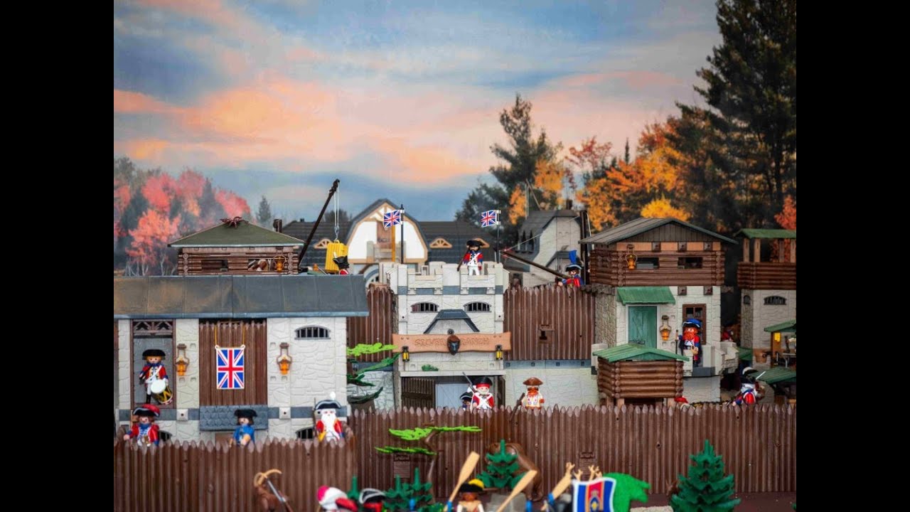 Playmobil Diorama ,Fortress in north America