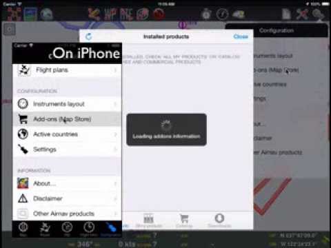 Air Navigation Pro iOS - Install Addons