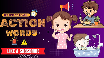 Action Words for Kids | Action Verbs in English | Action Words Songs | Kids Vocabulary