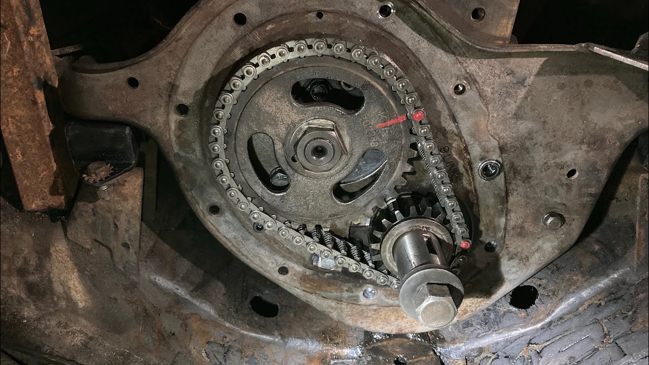 Kaiser 226 timing chain play & alignment (Supersonic Jeep Willys Super