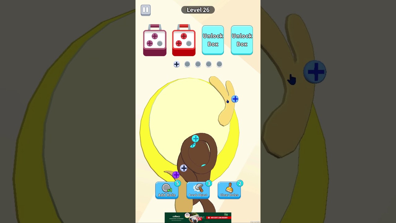 Screw Away 3D Pin Puzzle; LVL 26; 4 von 5