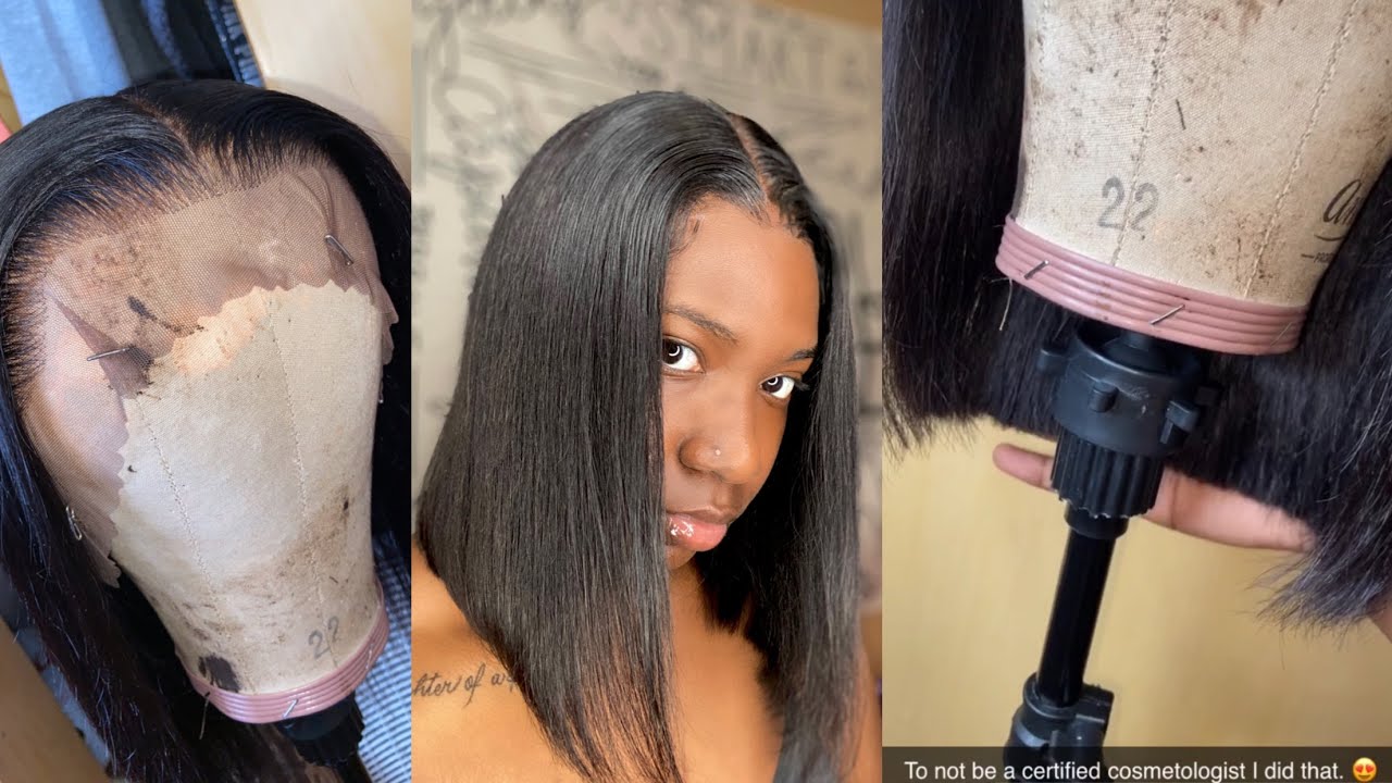 How to Blunt Cut Your Wig Into A Bob (Easy) Affordable 50 Amazon