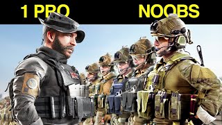 Can 4 Noobs Beat 1 Call of Duty Pro?