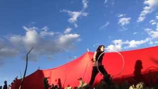 Sonic Bloom 2014 - Hoop play next to the Dome Stage