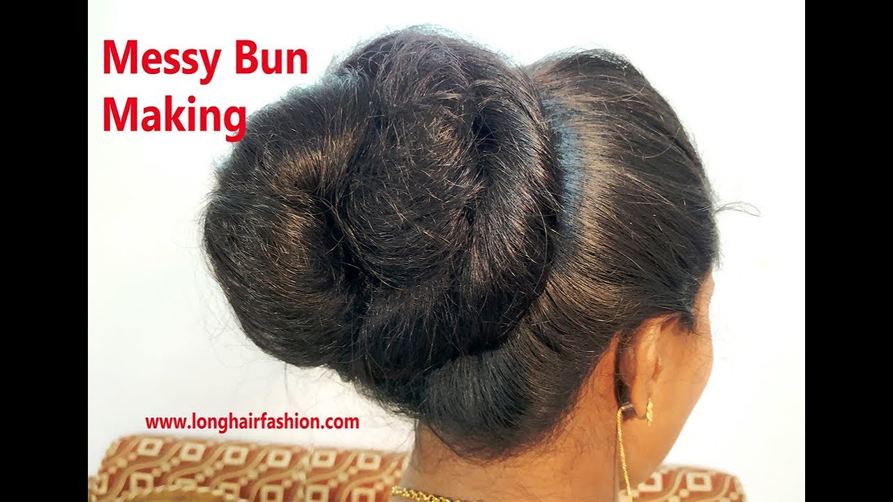Messy bun trick Easy Everyday Messy Bun Hairstyle for School