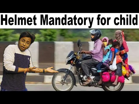Bike पर बच्चे को बैठाने से पहले जान लें NEW TRAFFIC RULES |Helmet Mandatory For Child By SKM Vlogs