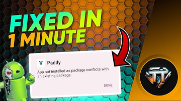 App not installed as package conflicts with an existing package